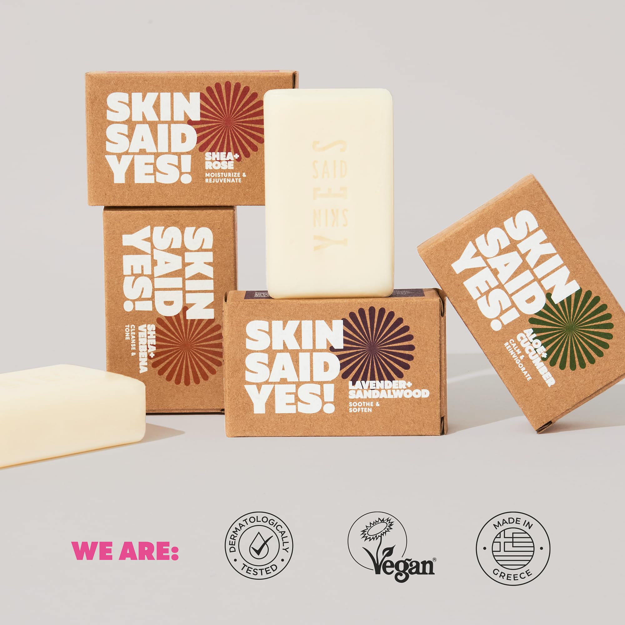 Texture crémeuse du savon Skin Said Yes pour une douche douce.
