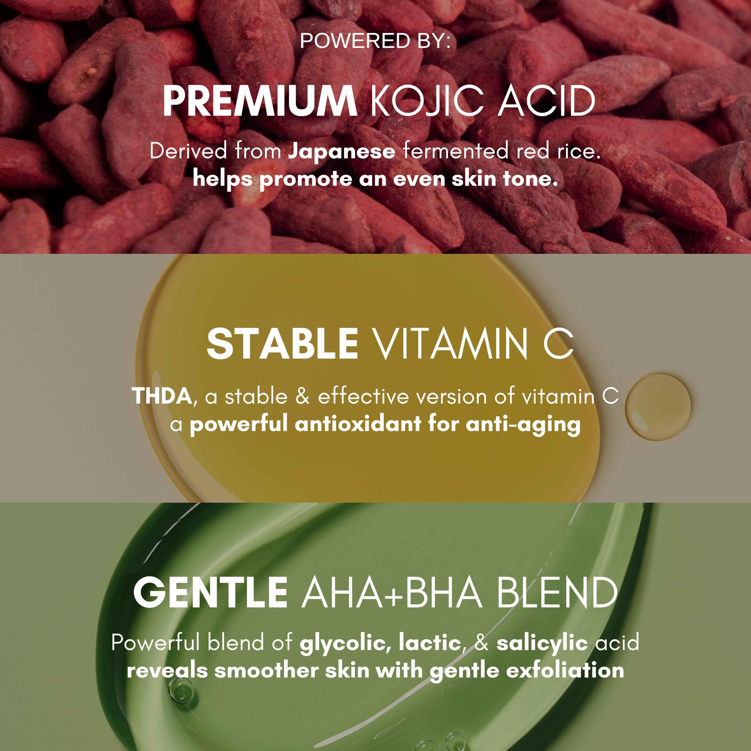 SkinSetGo Kojic: texture légère qui pénètre rapidement sans collant.