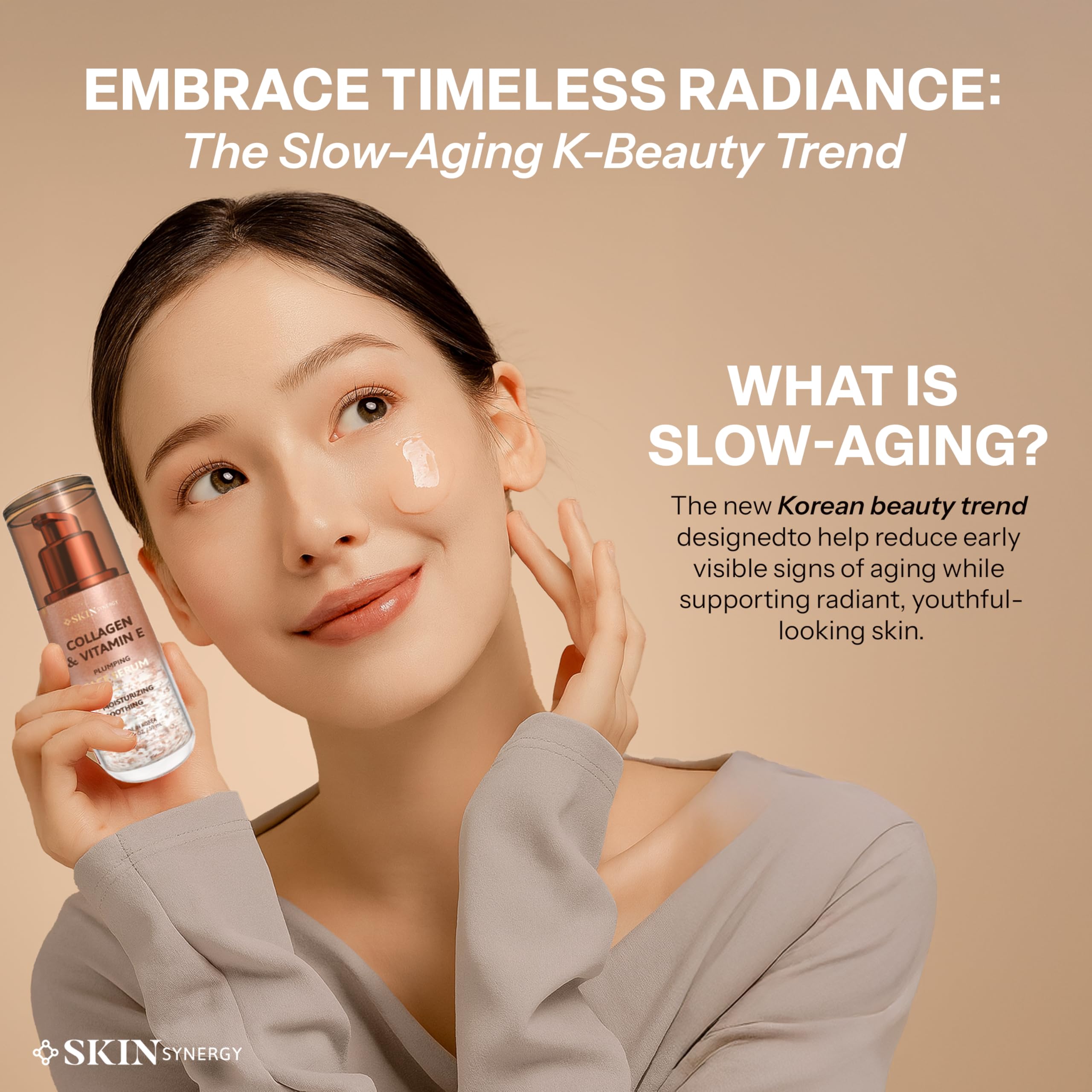 Skin Synergy Peau Hydrate et Nourrie donne une apparence plus lisse après usage.