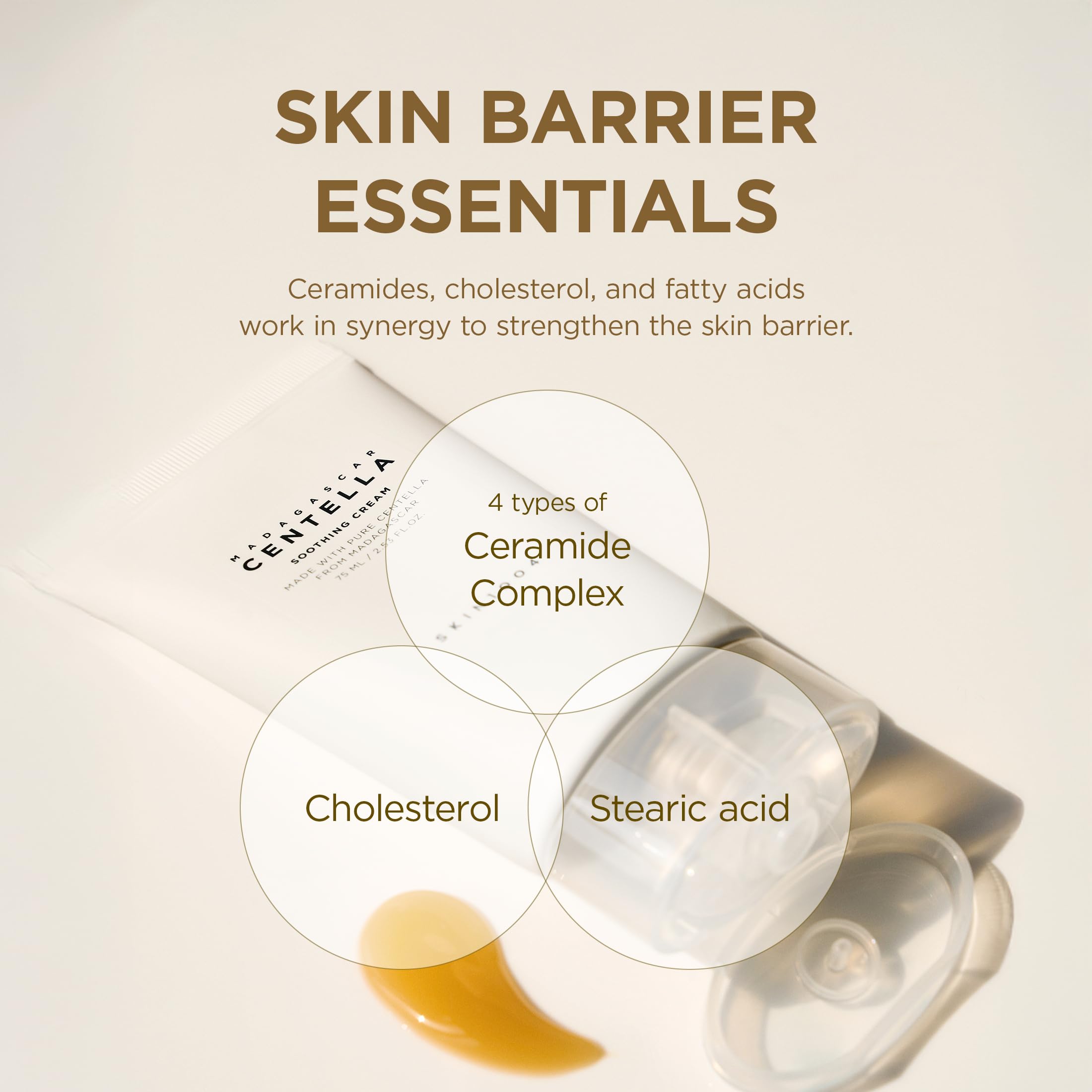 SKIN1004 Application crème visage – massage doux et absorption rapide.