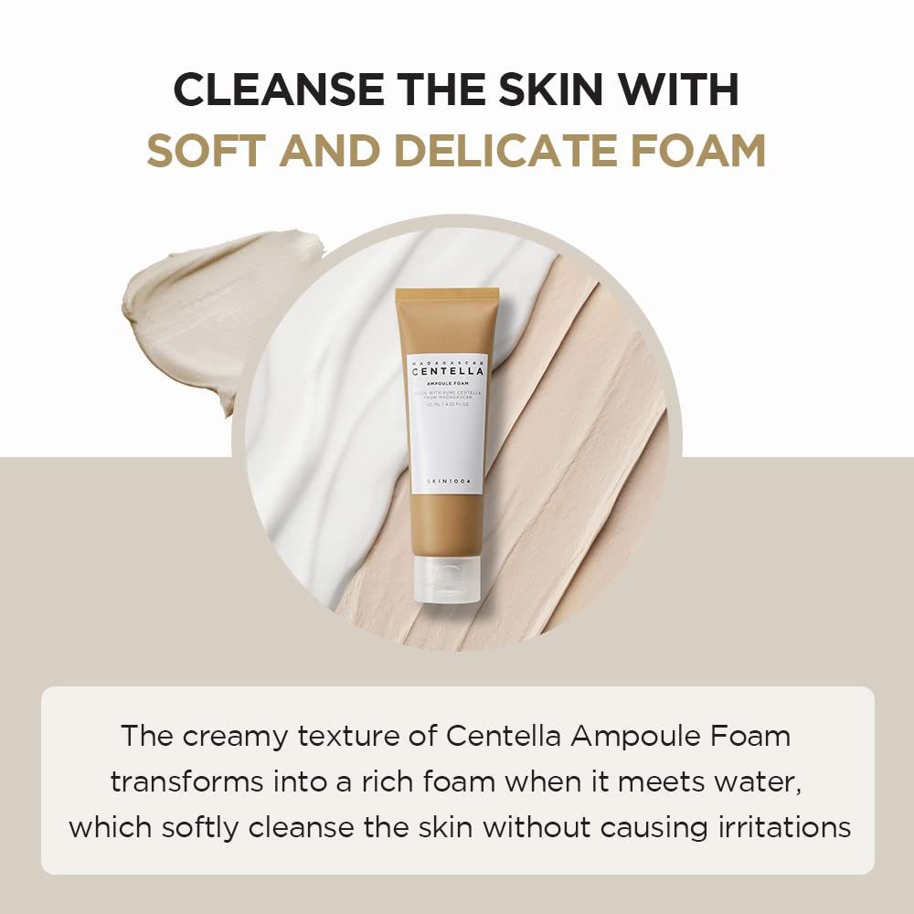 SKIN1004 Centella Ampoule Mousse Nettoyant nettoyant en profondeur en douceur