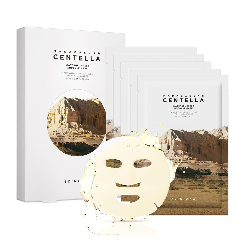 Masque SKIN1004 Centella Watergel: emballage épuré prêt à l’emploi.