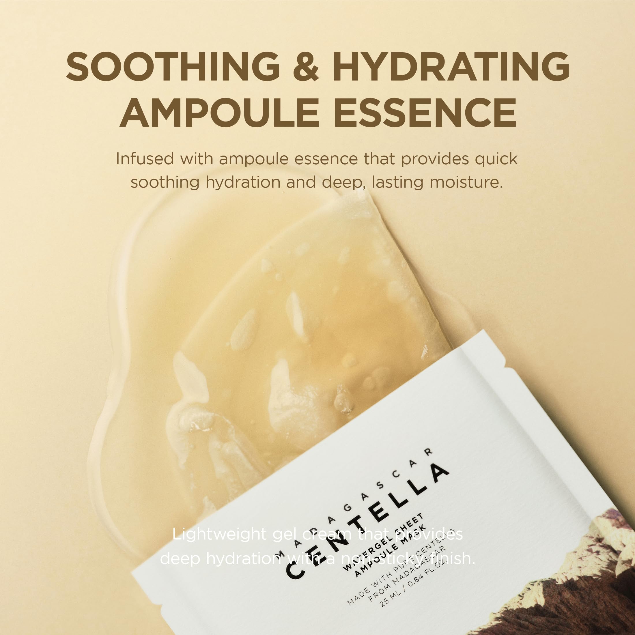 Ingrédients clés: Centella et glycérine pour hydratation et apaisement.