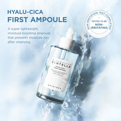 SKIN1004 Hyalu-Cica Première Ampoule : application en goutte pour préparer la peau.