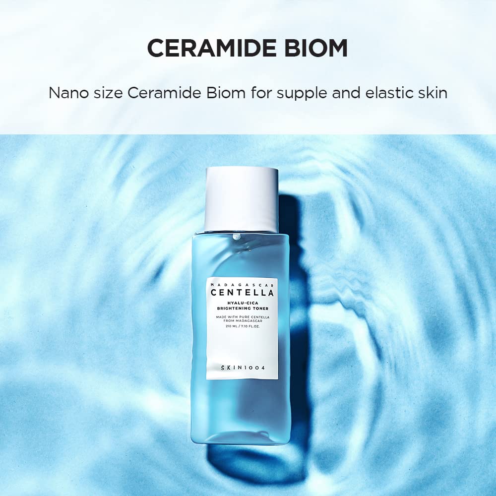 SKIN1004 Hyalu-CICA toner packaging box highlights premium branding and eco-conscious packaging.