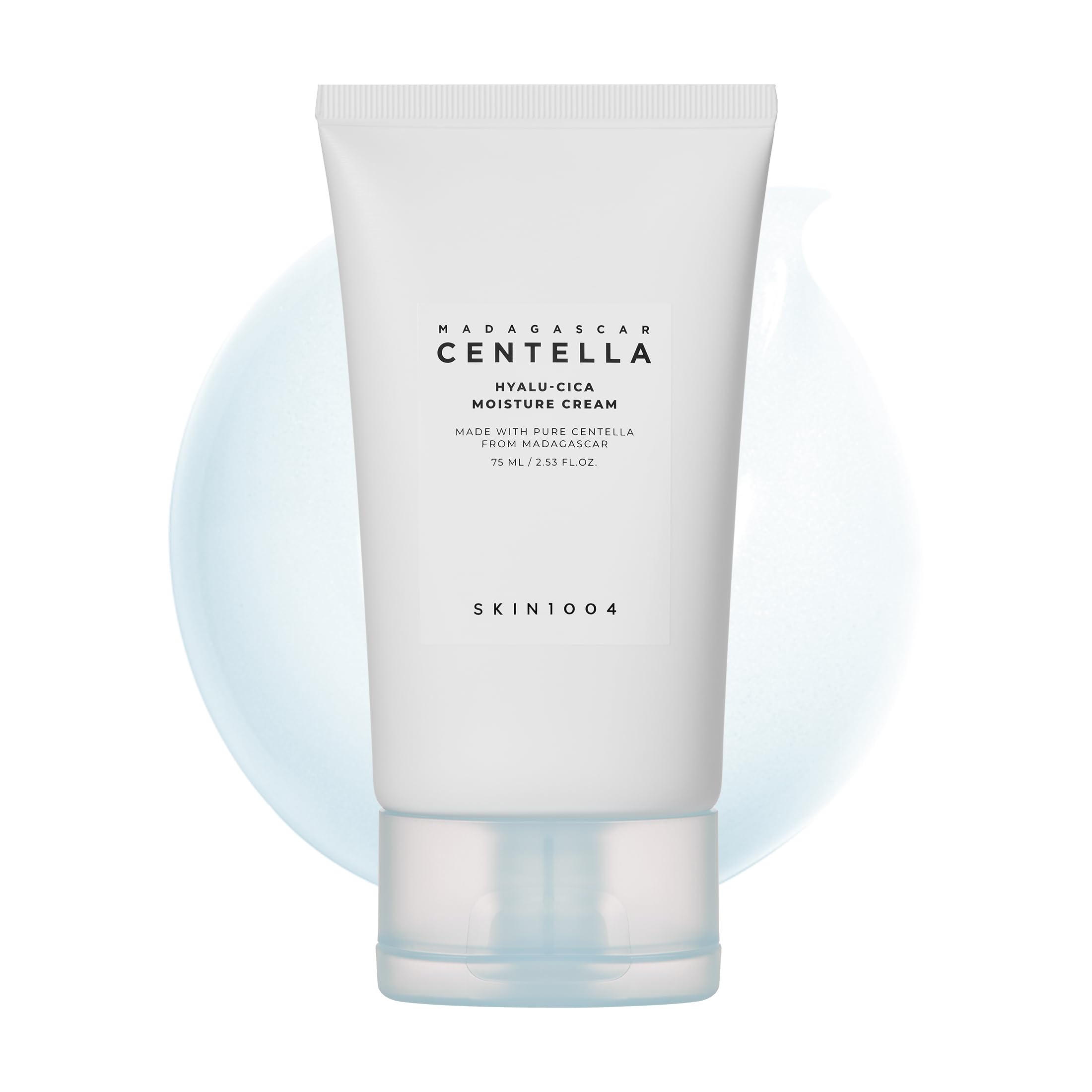 SKIN1004 Hyalu-Cica Moisture Cream – bouteille pompe, hydratation durable pour la peau.