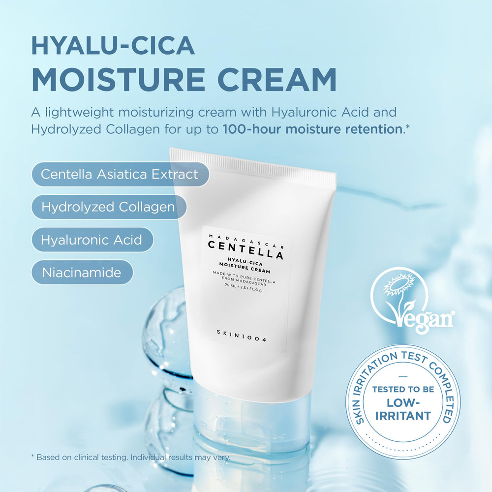 Texture gel légère du SKIN1004 Hyalu-Cica, absorption rapide et fini doux.