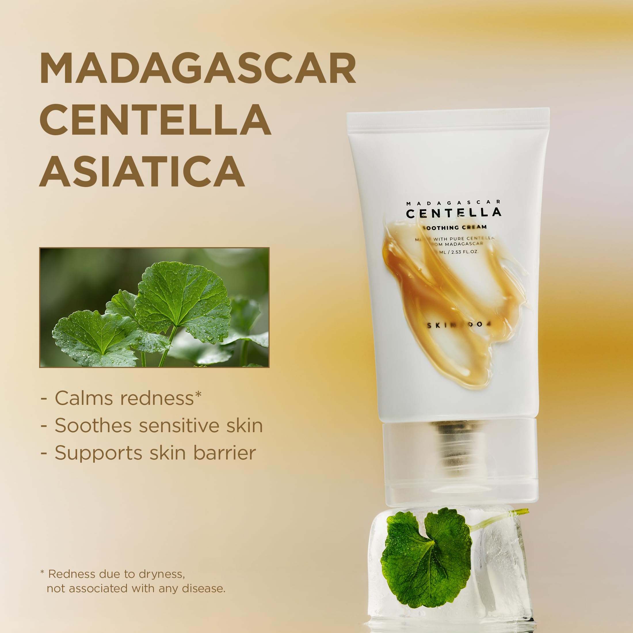 SKIN1004 Hydratation quotidienne Centella avec acide hyaluronique pour peau lumineuse.