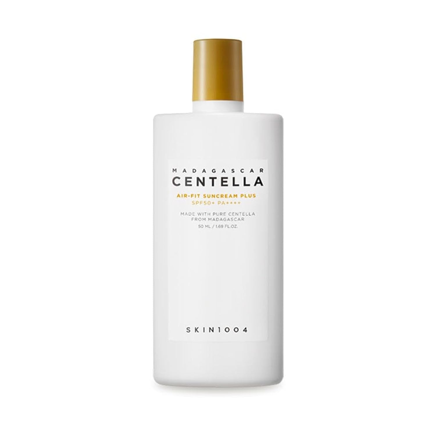 SKIN1004 Madagascar Centella Air-fit Suncream Plus flacon – protection UV légère et apaisement.