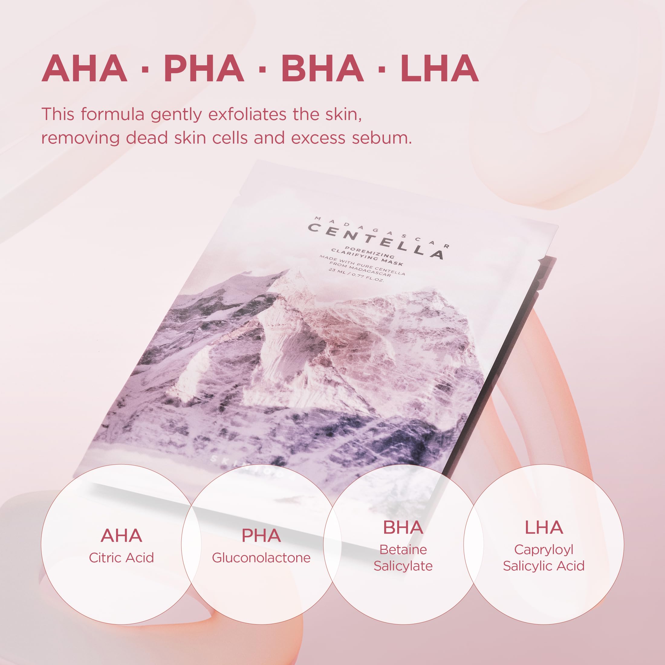 SKIN1004 Madagascar Centella minéraux sel rose Himalaya purifiant les pores