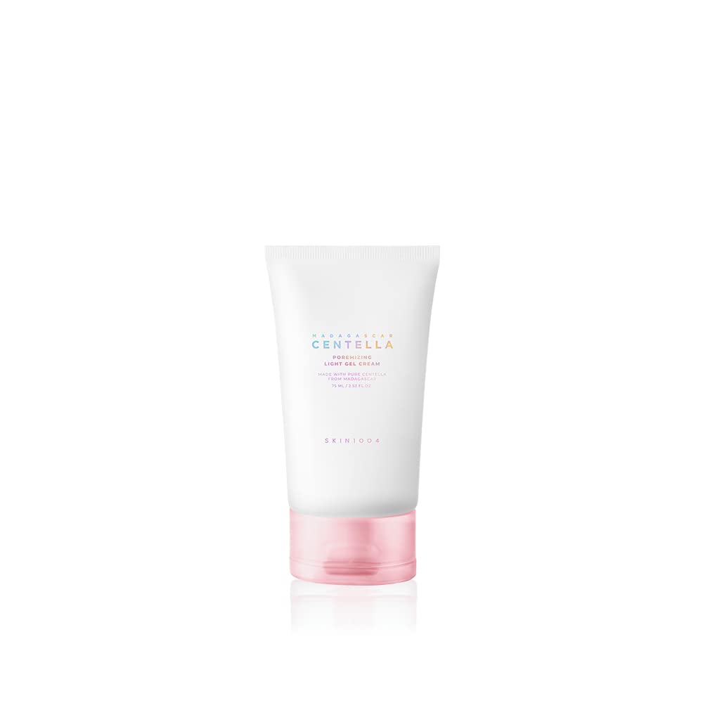 SKIN1004 Madagascar Centella Poremizing Gel Cream bottle close-up showing cooling hydration