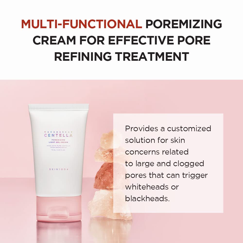 Cooling sensation demonstrated on skin after applying SKIN1004 Madagascar Centella Poremizing Gel Cream