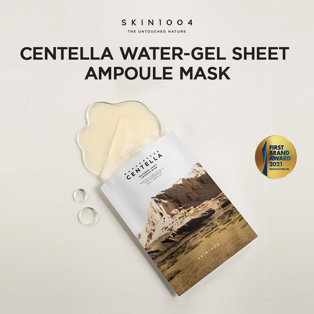 Feuille imbibée prête à l’application rapide avec le masque SKIN1004.