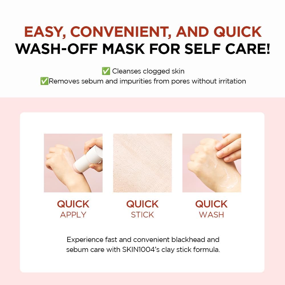 Masque-stick d'argile SKIN1004 purifiant les pores sans irritation