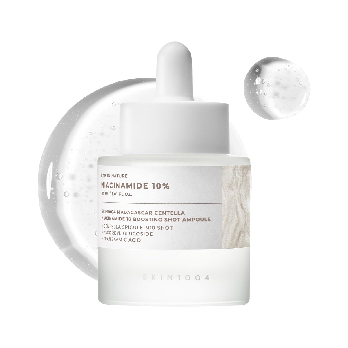 SKIN1004 Niacinamide 10% ampoule bouteille – hydratation durable.