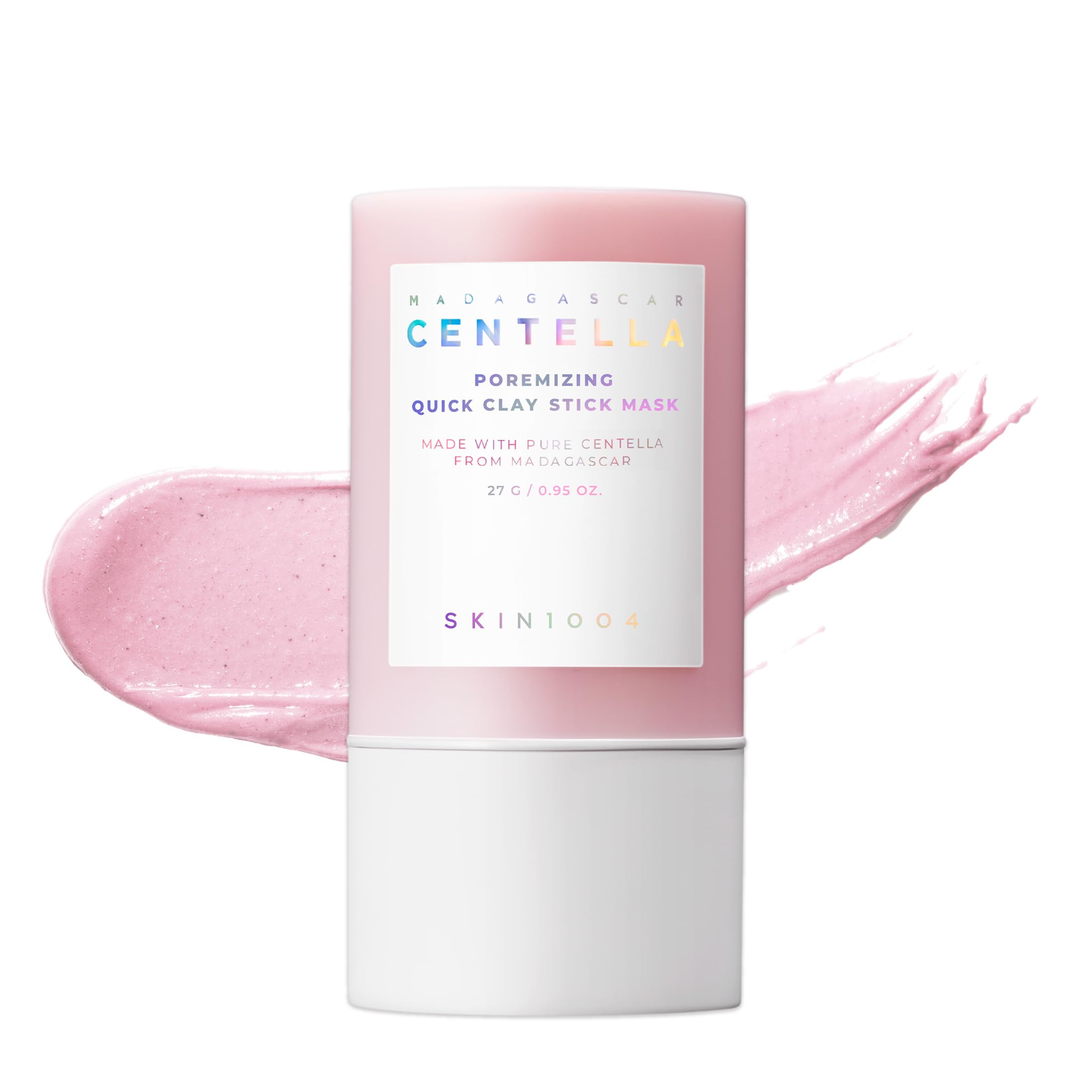 SKIN1004 Poremazing bâton masque argile rose, soin ciblé des pores et fini frais.