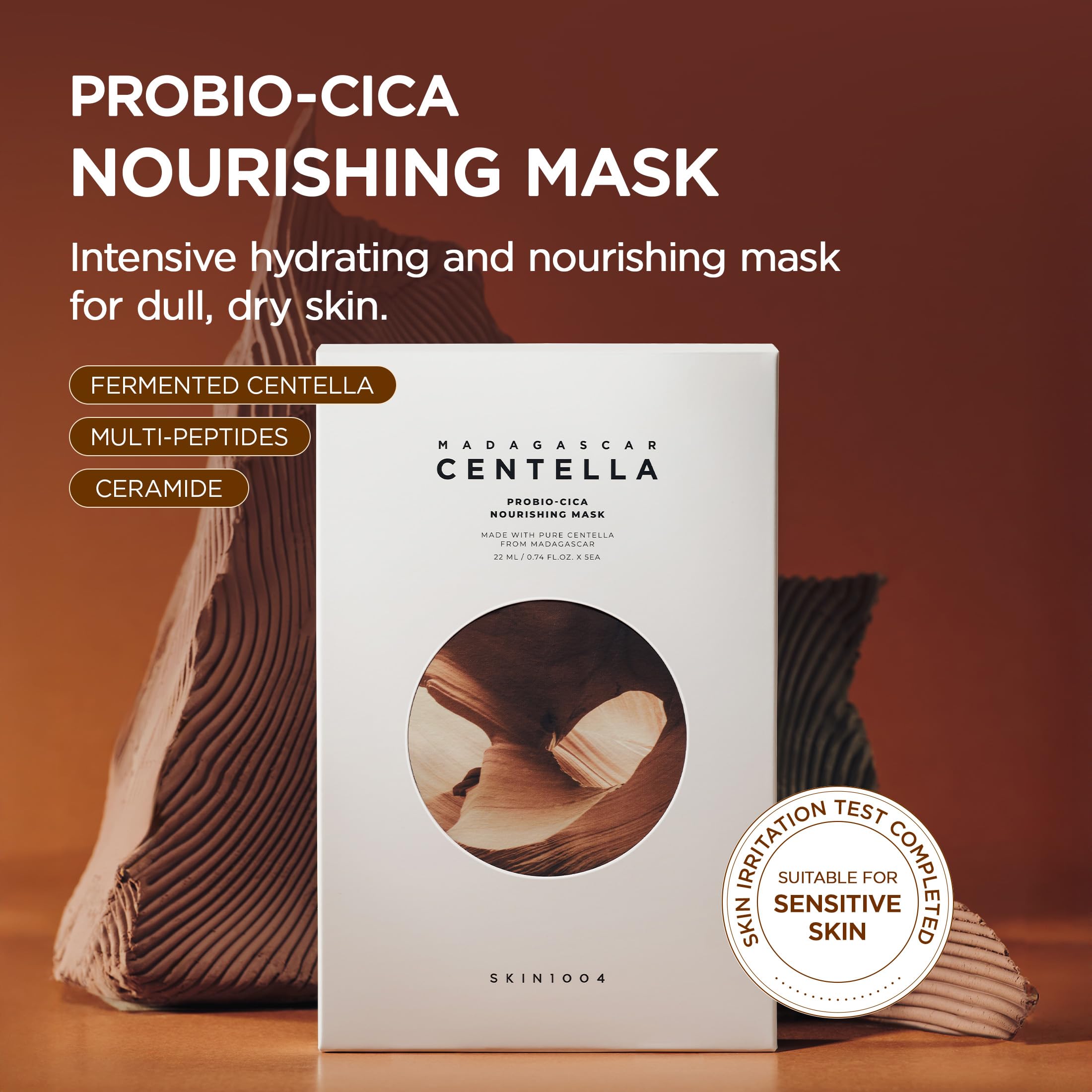 SKIN1004 Probio-Cica Masque Nourrissant feuille prête à l'application