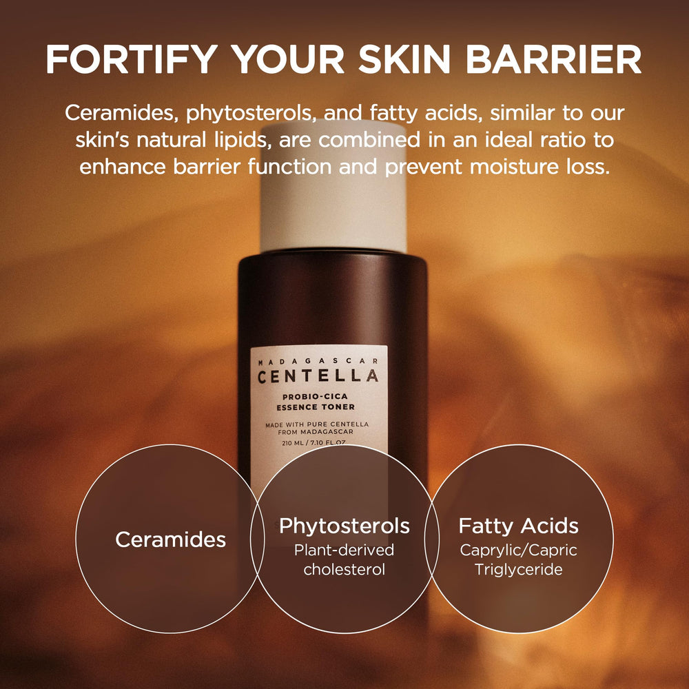 Goutte sur doigt démontrant l'absorption rapide du tonique-essence SKIN1004 Probio-CICA.