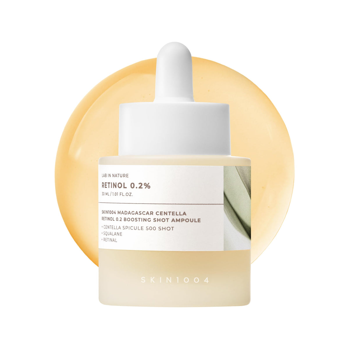 SKIN1004 Retinol 0.2% Boosting Shot : flacon concentré promet une peau plus lisse.