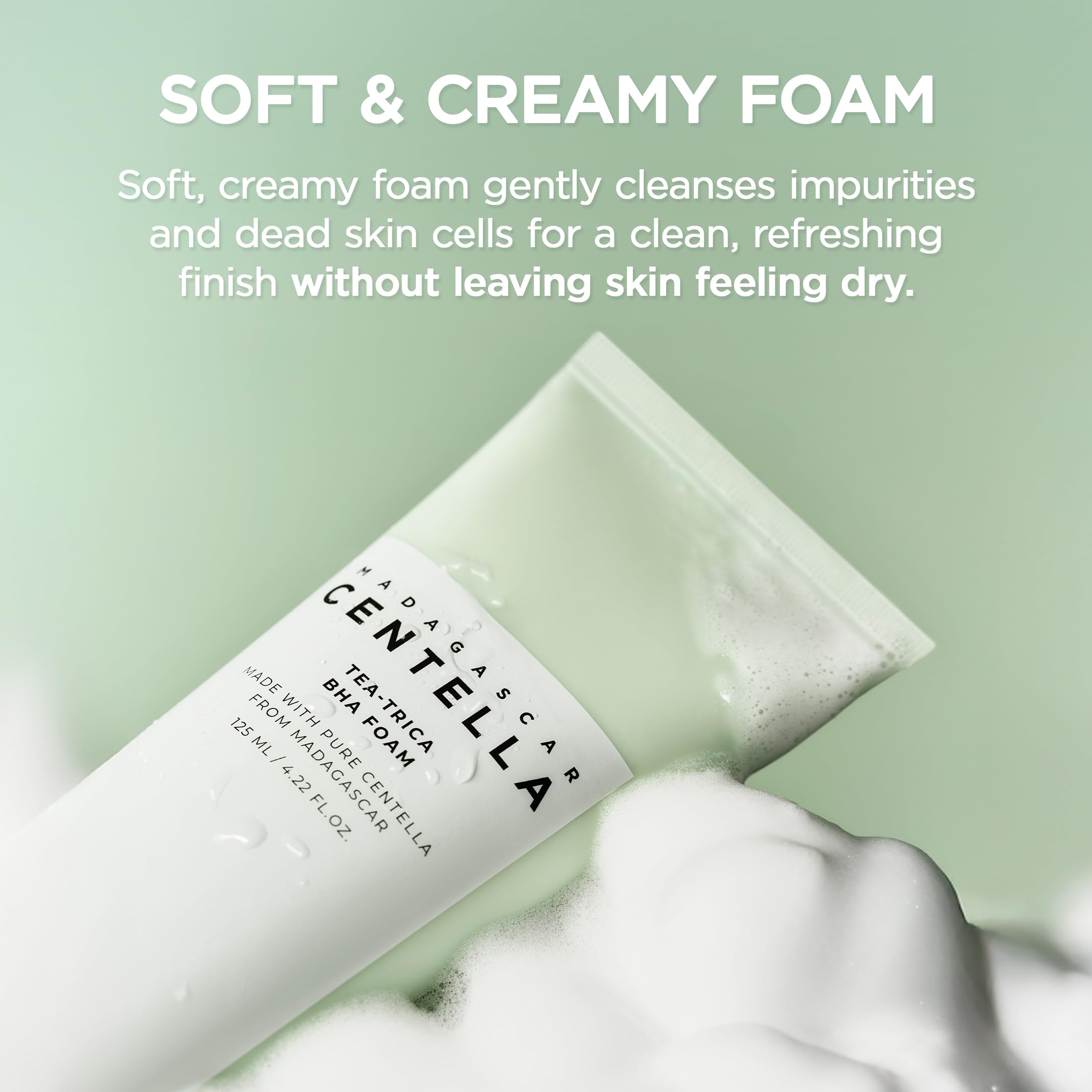 SKIN1004 Tea-Trica Foam – nettoyage quotidien sans résidu.