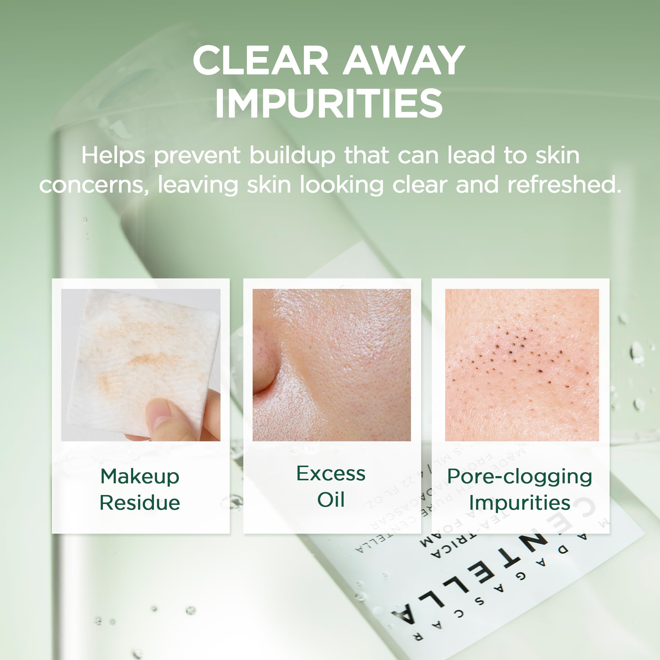 SKIN1004 Tea-Trica Foam – texture crèmeuse pour une mousse douce et efficace.