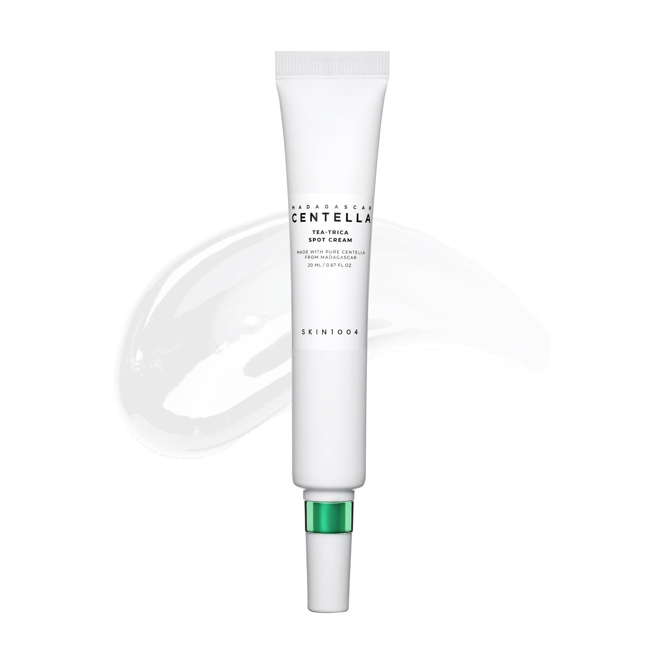 SKIN1004 Tea-Trica Spot Cream en bouteille, pratique pour soins ciblés.