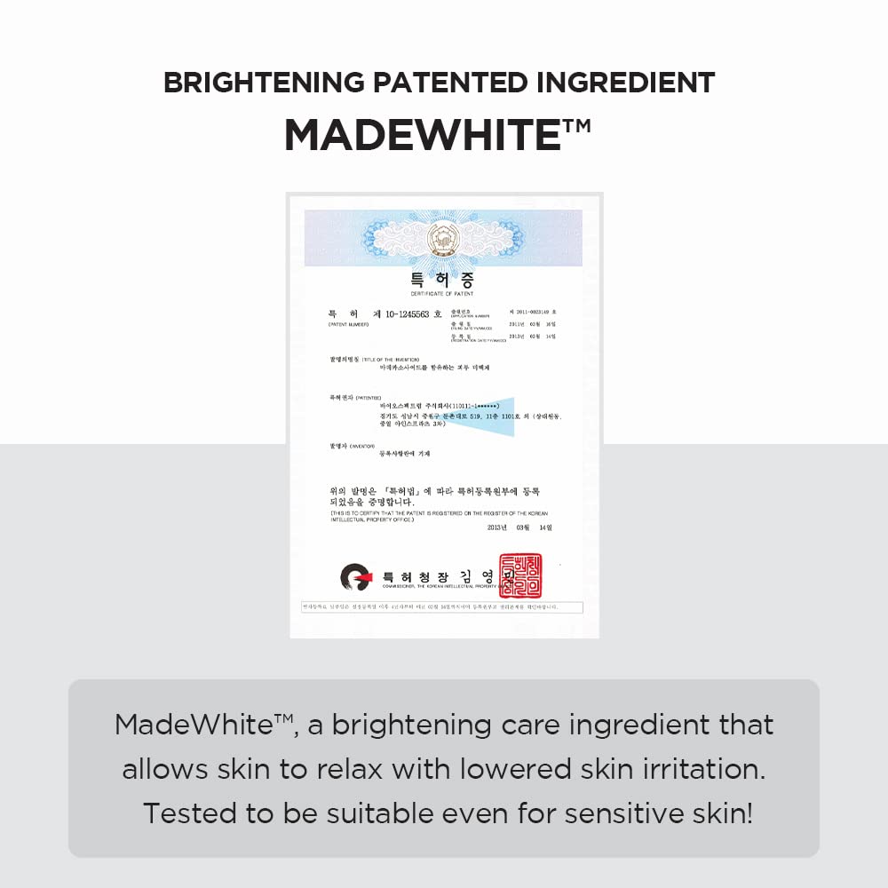 SKIN1004 Tone Glowing, ingrédient breveté Madecassoside: éclat du teint