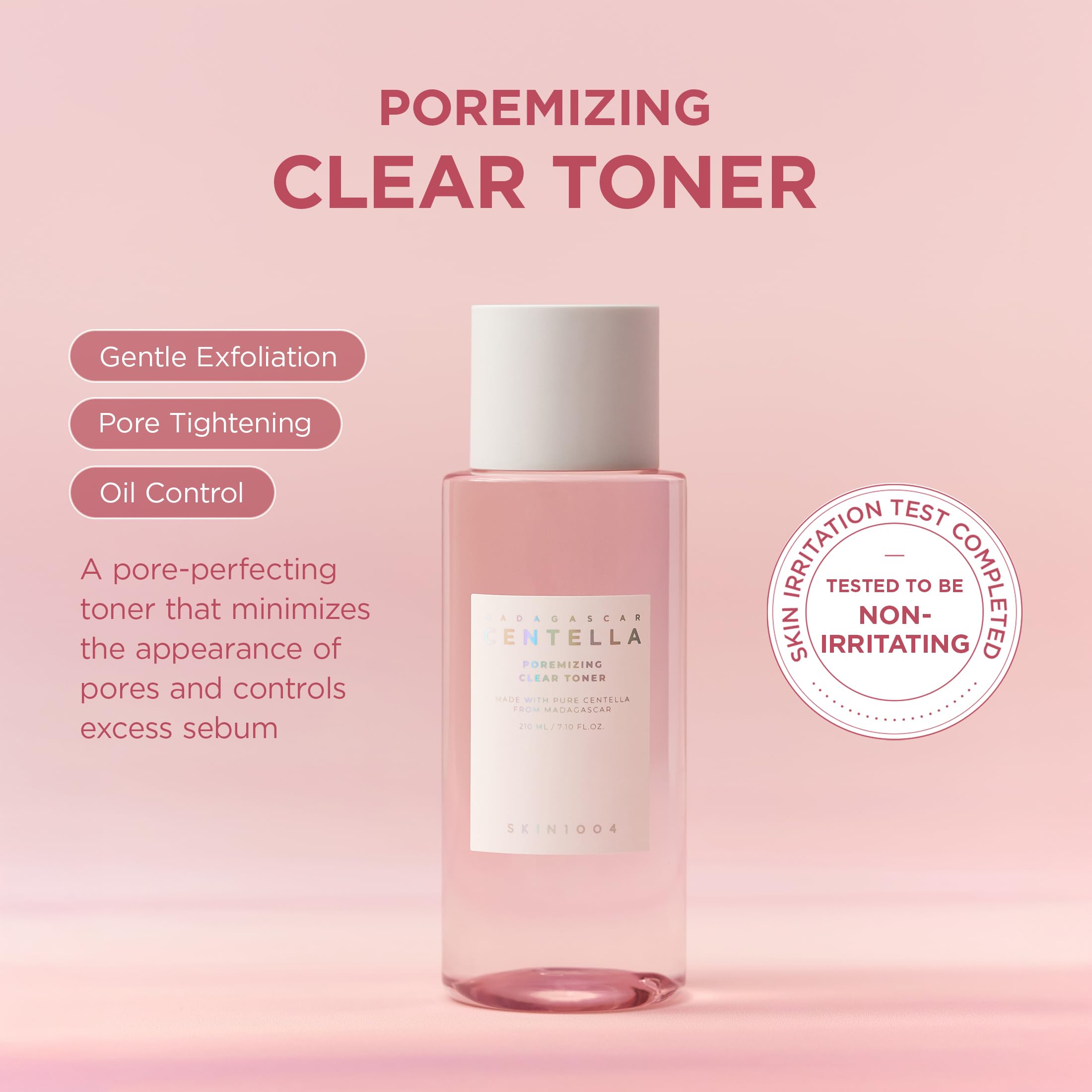 SKIN1004 tonique centella Madagascar, application légère apaise la peau