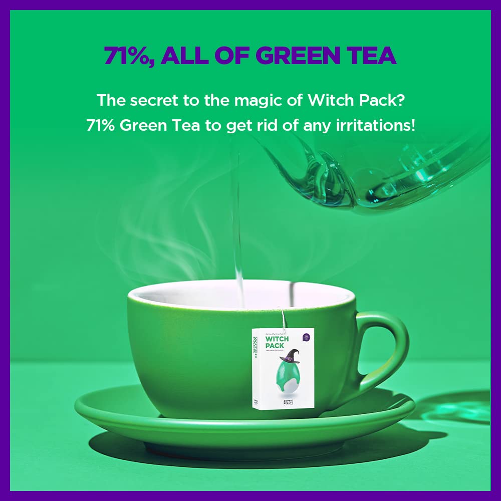 SKIN1004 Witch Pack – Texture crème-masque argile verte et sensation fraîche après rinçage.
