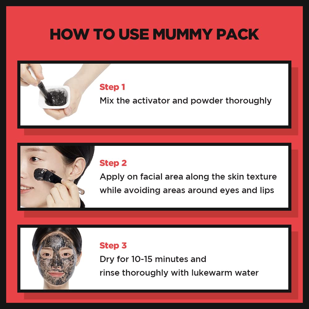 SKIN1004 Zombie Beauty MUMMY PACK emballage, pack facile à utiliser à domicile.
