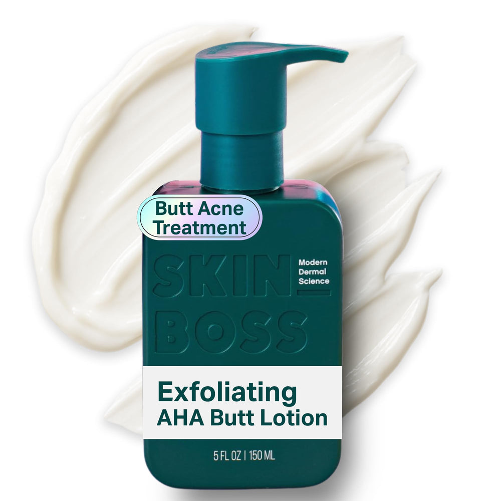 Lotion SKINBOSS Corps emballage élégant, prêt pour votre routine beauté.