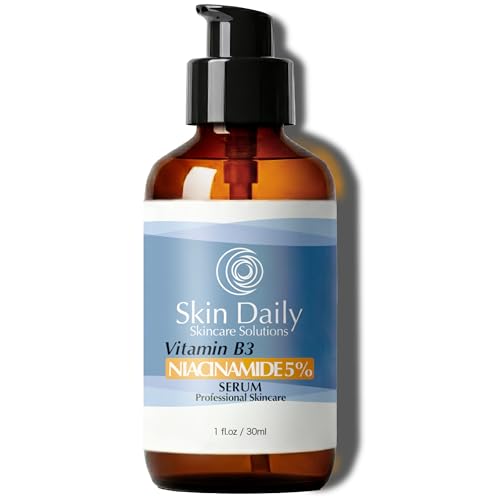 SkinDaily Niacinamide Serum : flacon ambré protégeant l’hydratation et offrant une peau lumineuse.
