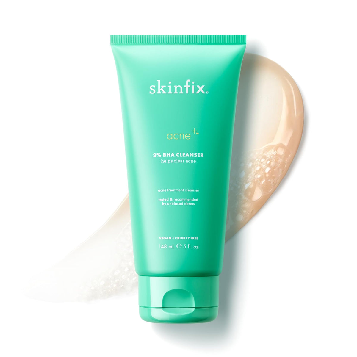 Skinfix 2% BHA Cleanser – bouteille 5 oz prête à l'utilisation, soin visage.