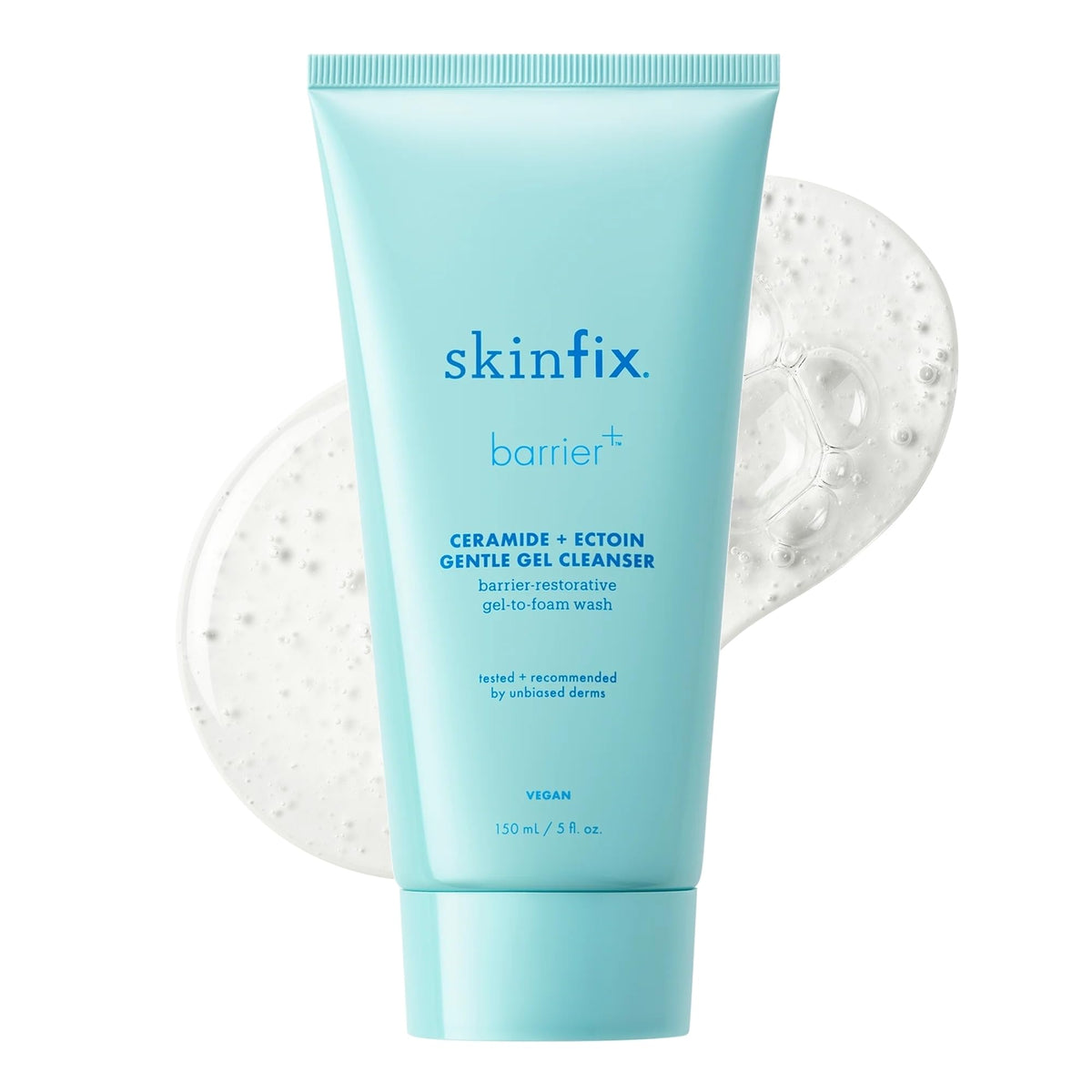 Skinfix Ceramide + Ectoine – bouteille du gel nettoyant pour routine hydratante.