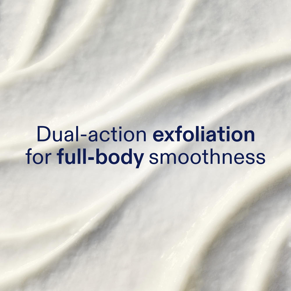 Avant/après Skinfix Glycolic Renewing Scrub sur peau de corps