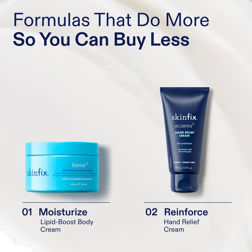 Soin quotidien Skinfix Lipid-Boost, hydratation durable sans parfum.