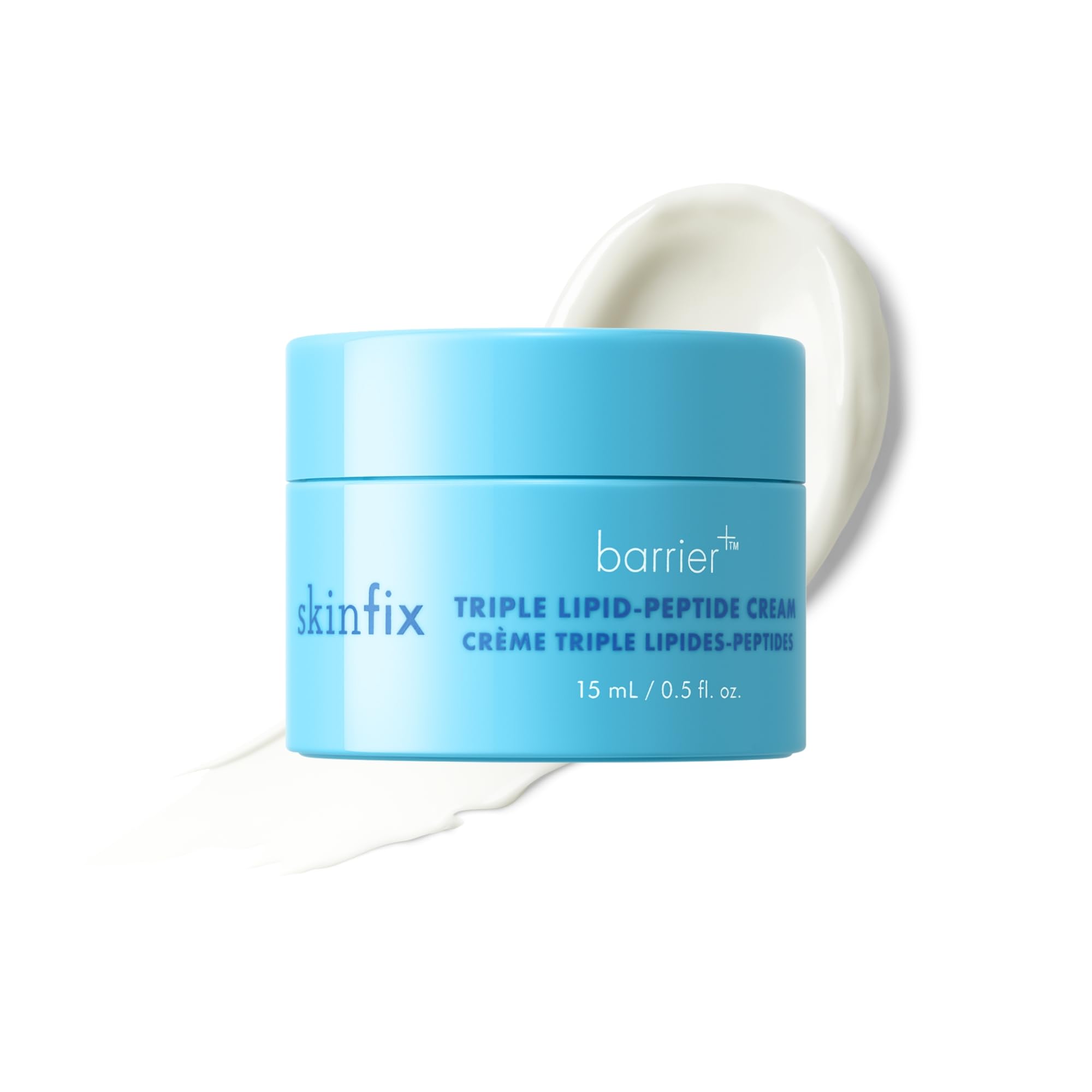 Skinfix Triple Lipid-Peptide Cream Mini jar close-up showing rich hydration for dry skin
