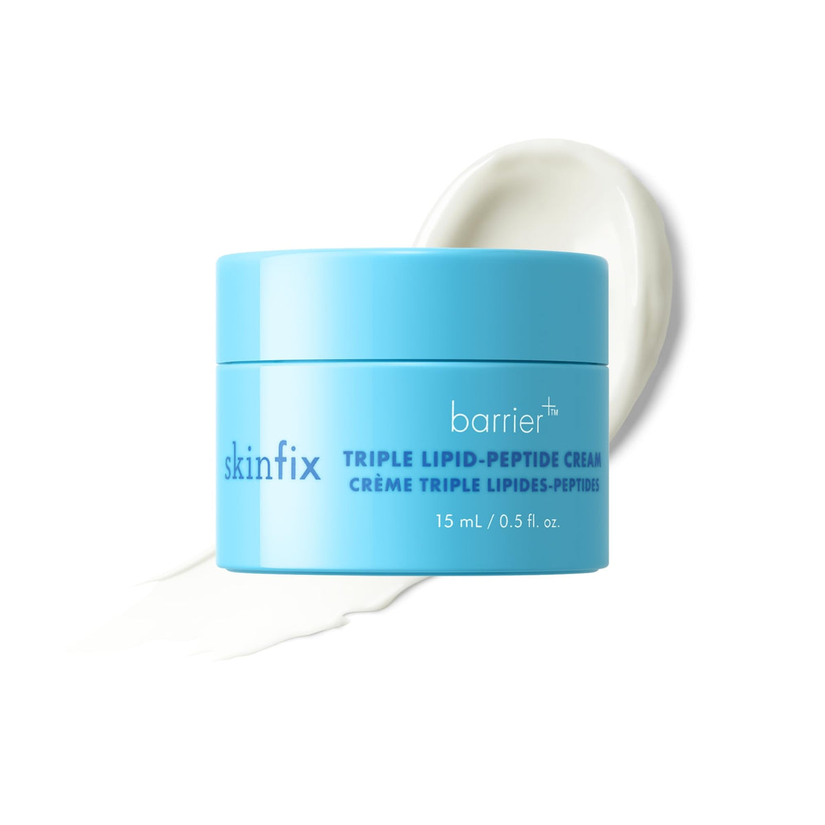 Skinfix Triple Lipid-Peptide Cream Mini jar close-up showing rich hydration for dry skin