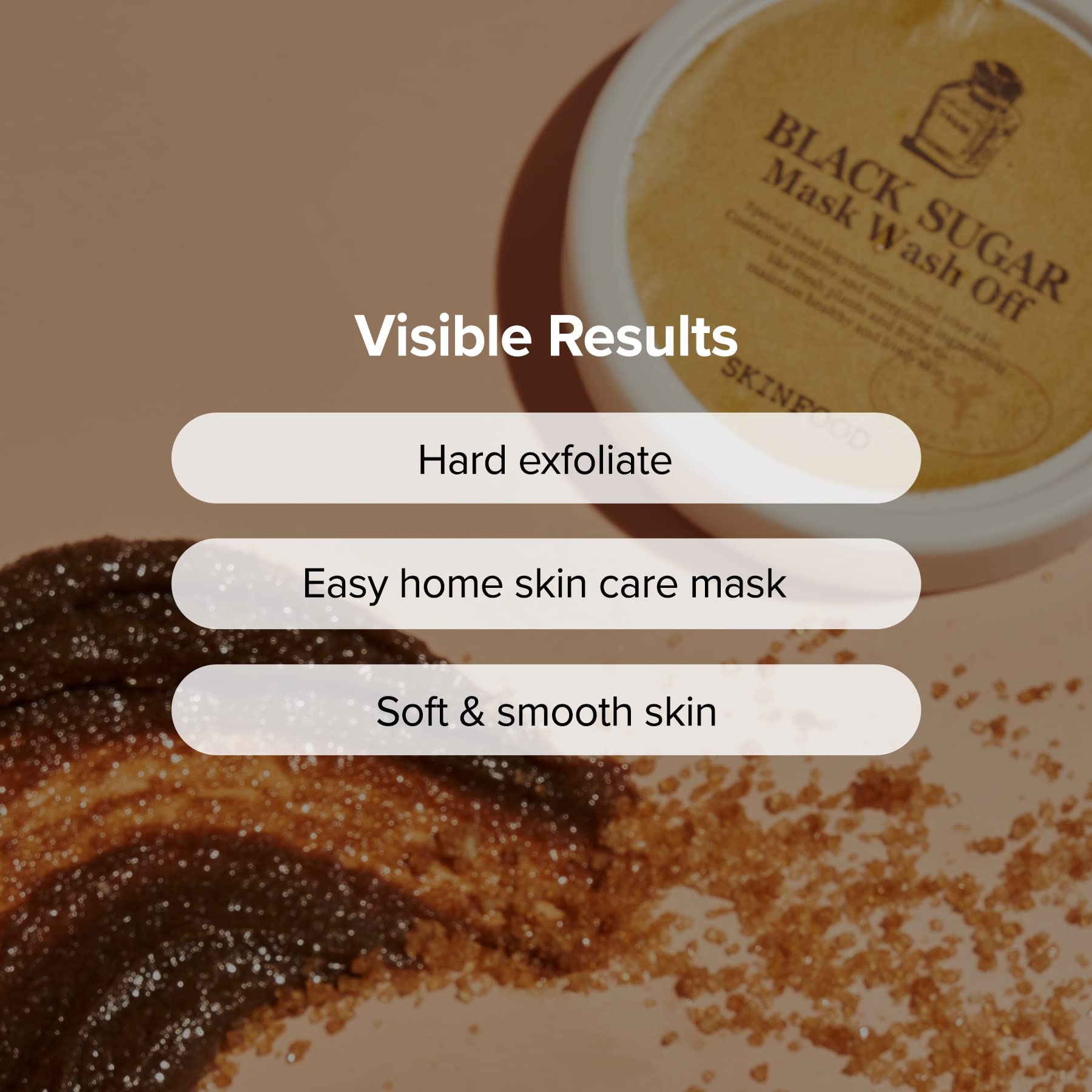 Rinsing SKINFOOD 1957 Black Sugar Mask with warm water