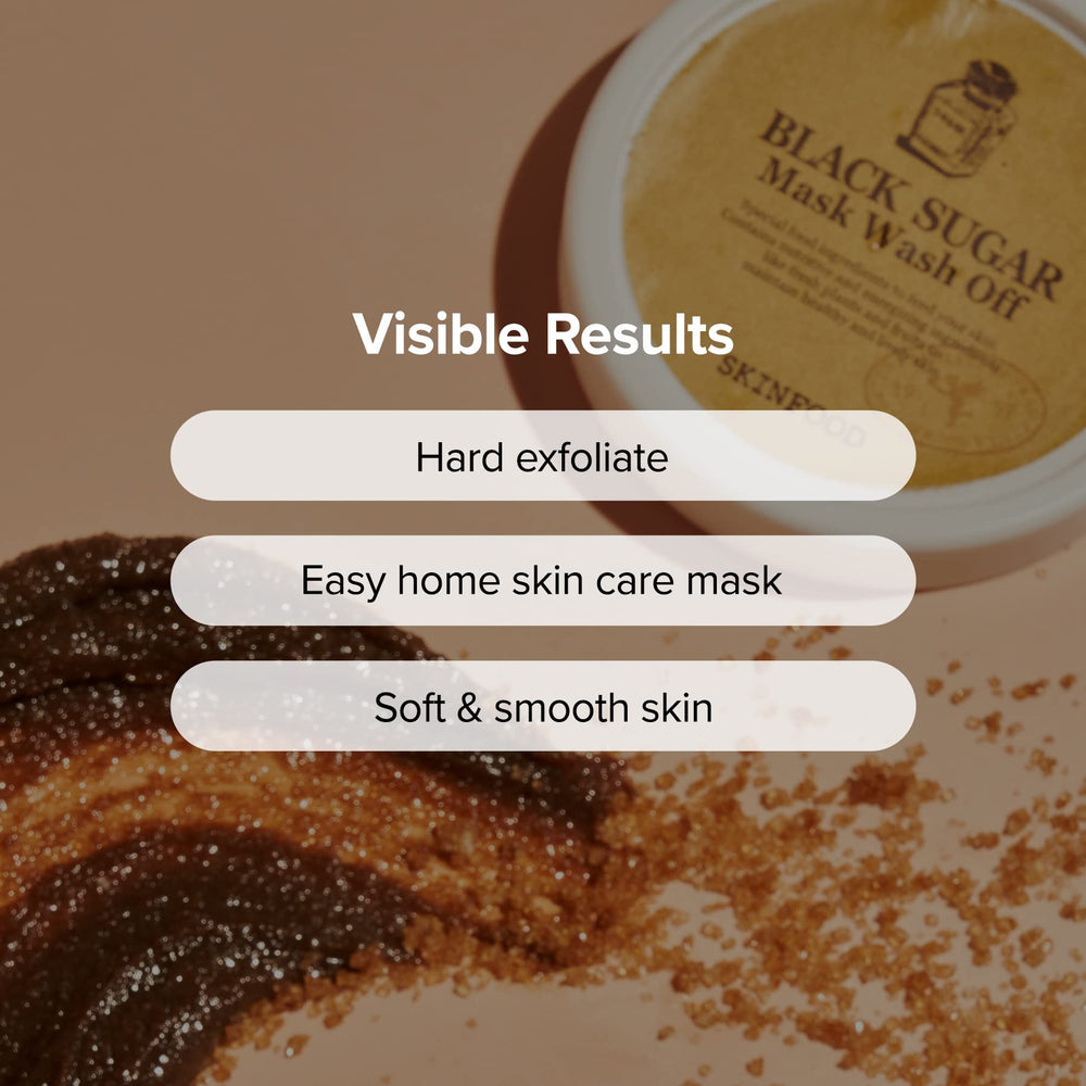 Rinsing SKINFOOD 1957 Black Sugar Mask with warm water