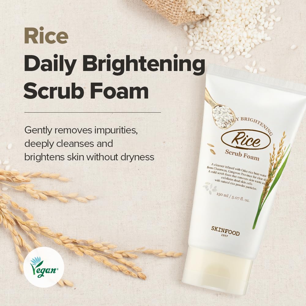 Eau de riz fermenté comme ingrédient clé du soin visage SKINFOOD 1957.