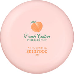 SKINFOOD 1957 Peach Cotton Pore Blur Pact – texture soyeuse pour une peau satinée