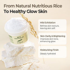 SKINFOOD Rice Mask Wash Off – fini lumineux après rinçage