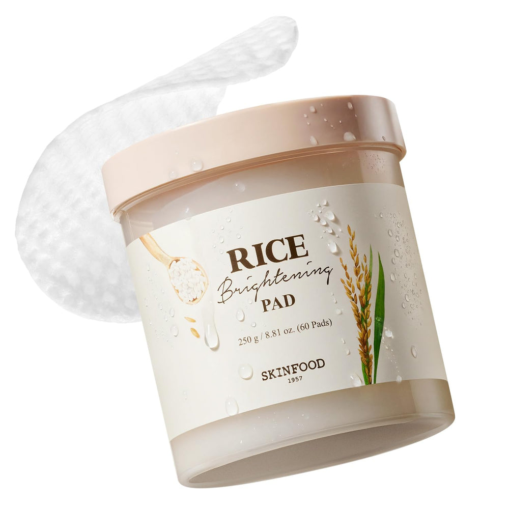 Vue de l'emballage SKINFOOD tampons au riz, élégant.