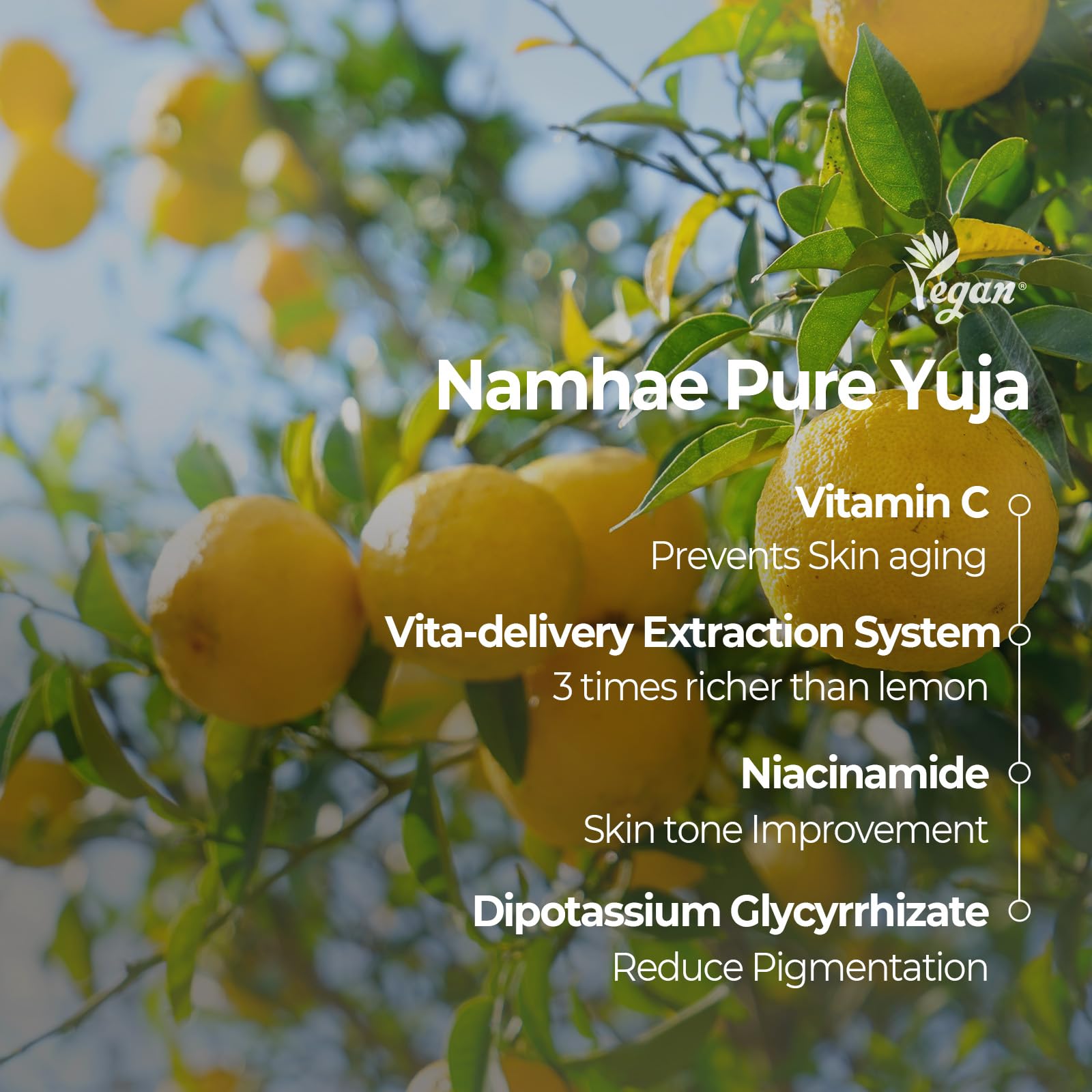SKINFOOD Yuja C Vita application rapide de 5 minutes pour teint clair