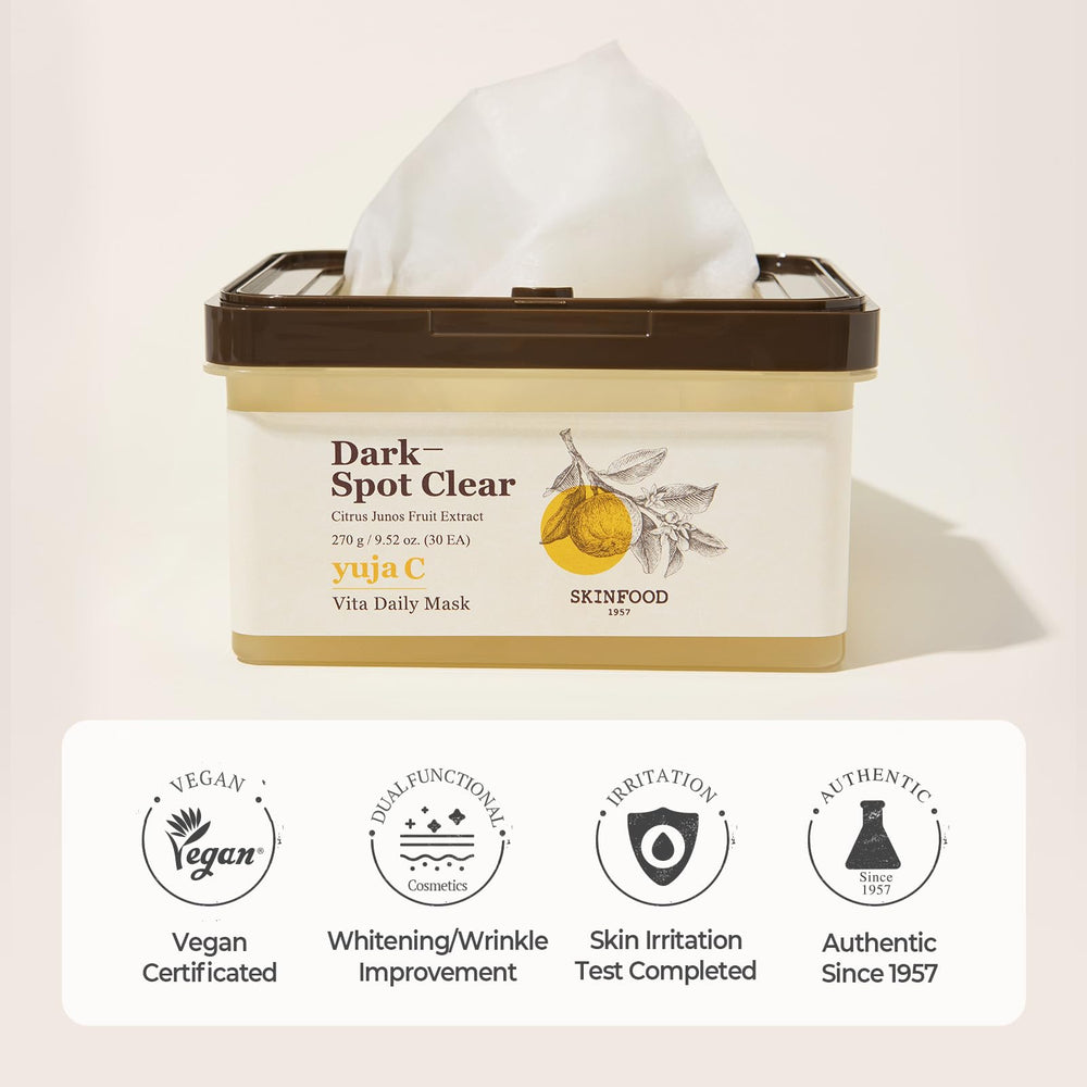 SKINFOOD Yuja C Vita formule vegan certifiée et durable