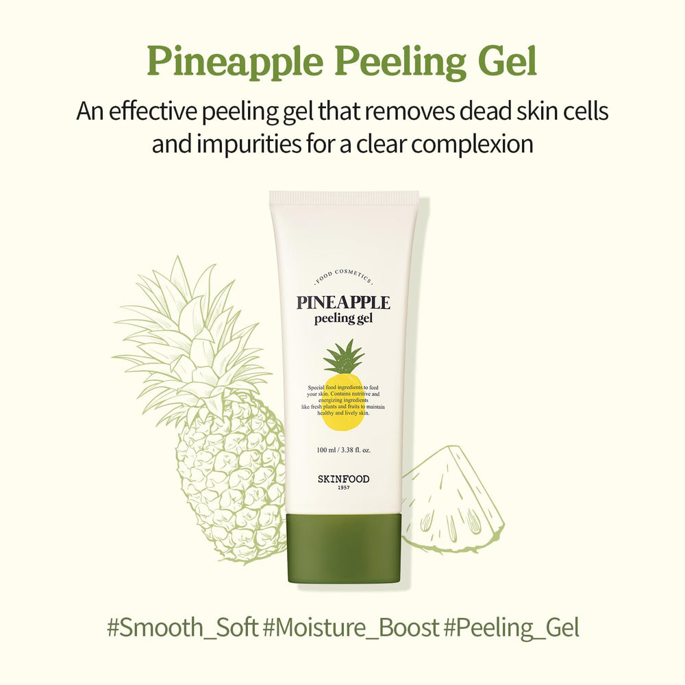 SKINFOOD 1957 texture-gel-exfoliant – texture légère qui glisse sur la peau.