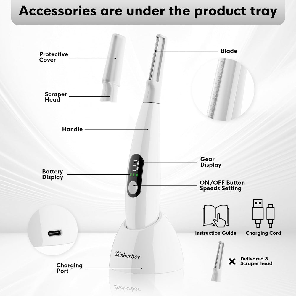 Skinharbor Sonic Dermaplane recharge USB pratique pour soins sans interruption