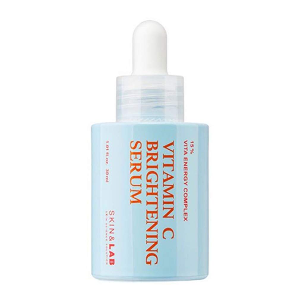 Sérum SKIN&LAB vitamine C dans la bouteille, hydratation rapide pour le visage.