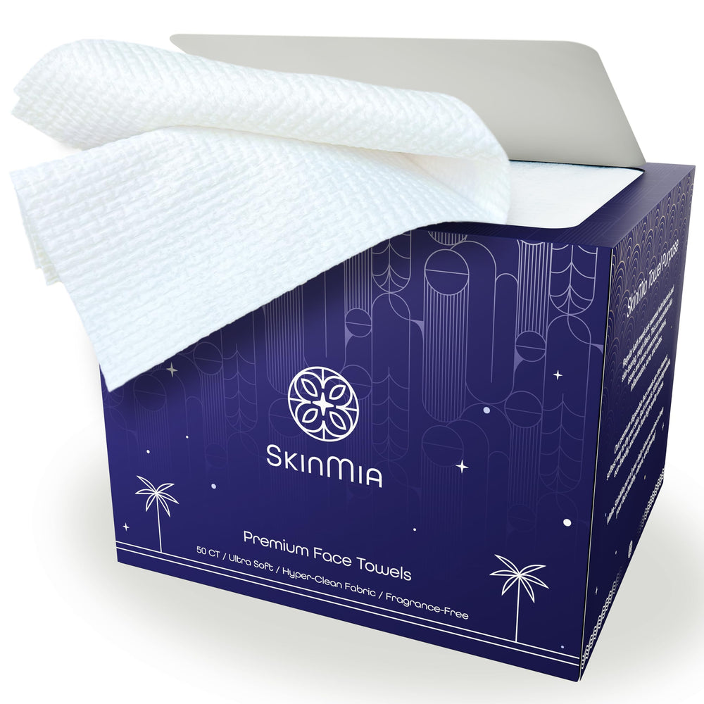 SkinMia lingettes-visage-xl douces pour un séchage délicat et hygiénique.